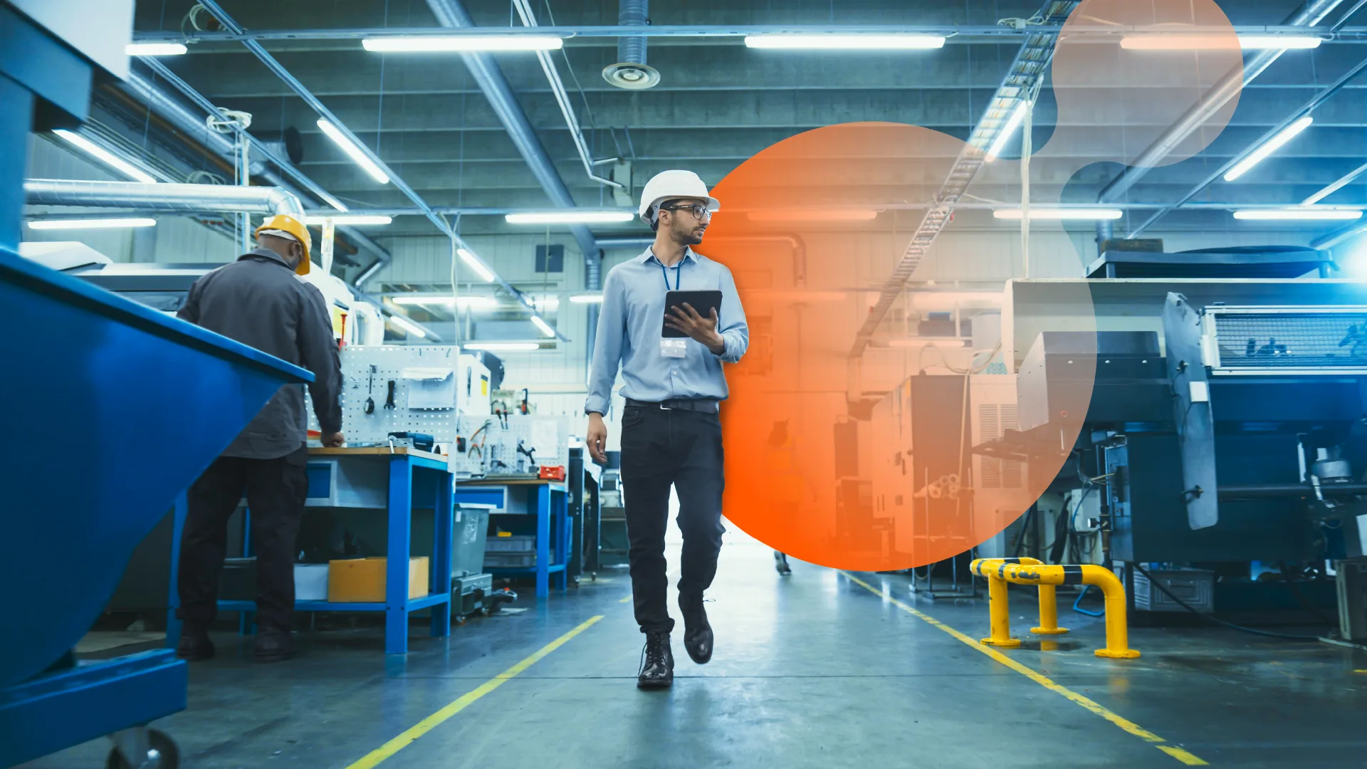 Industrial manufacturing header